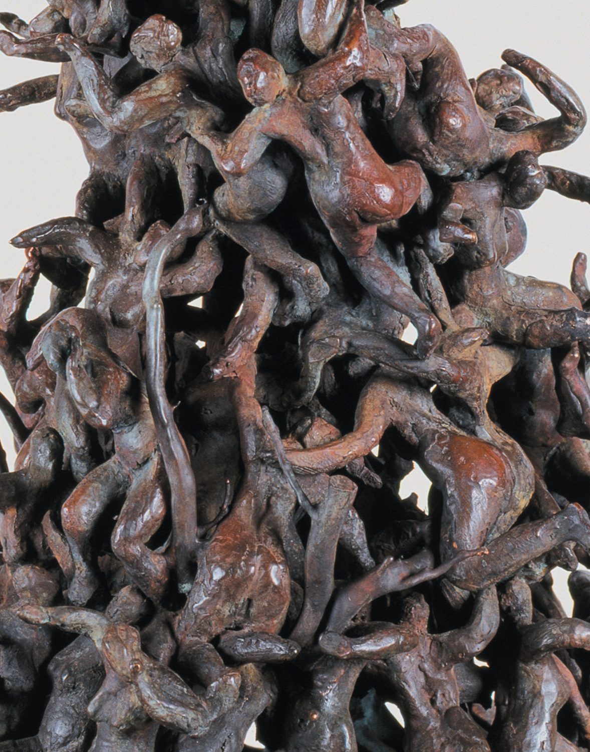 mêlée rugby masse bronze sculpture nature arbre personnages