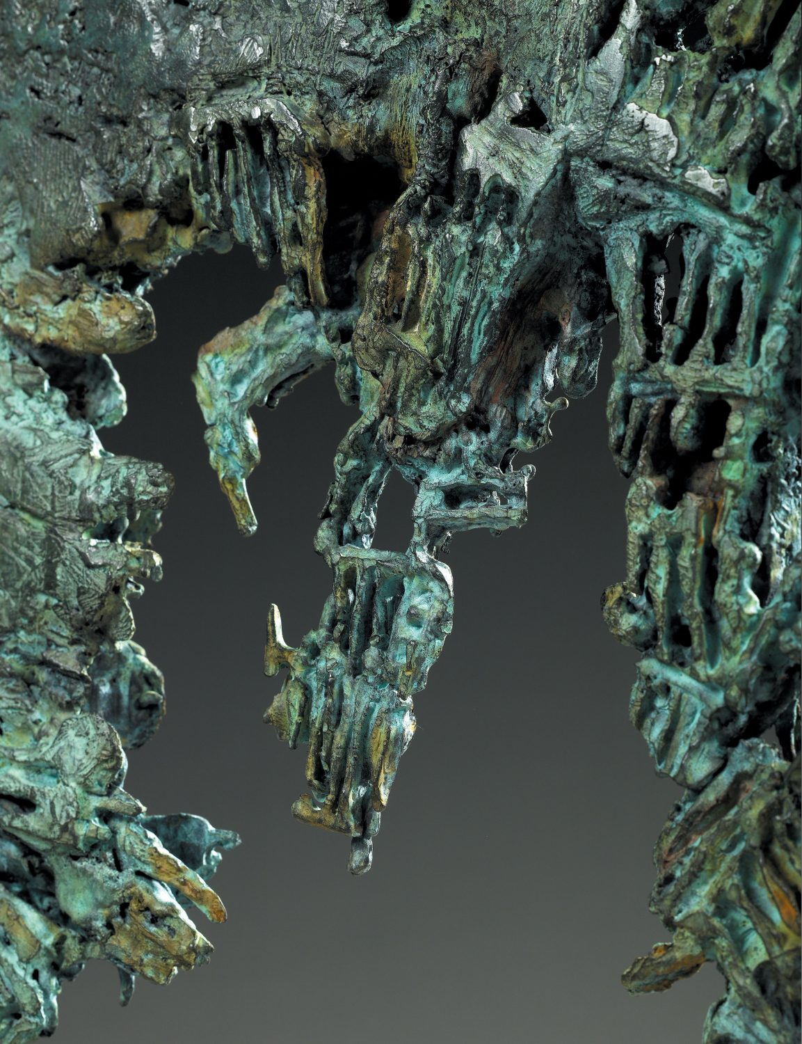 alien monstre crevette bronze sculpture art créature espace
