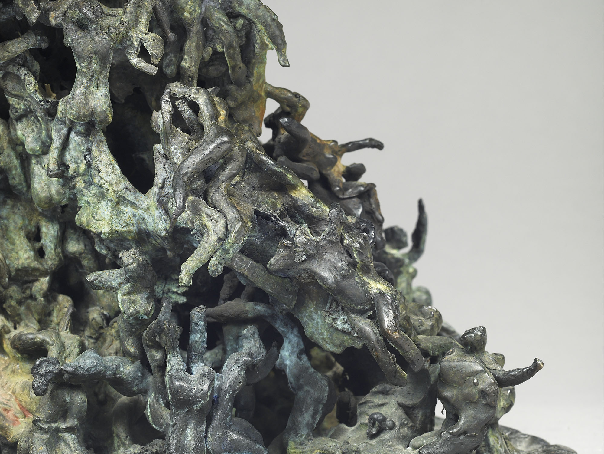 écologique désastre nature bronze sculpture art explosion culture