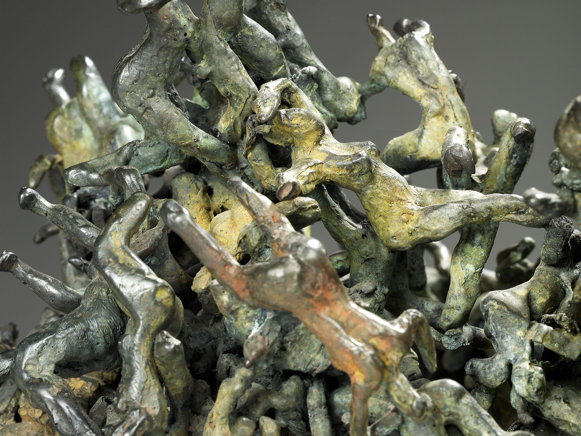 écologique désastre nature bronze sculpture art explosion culture