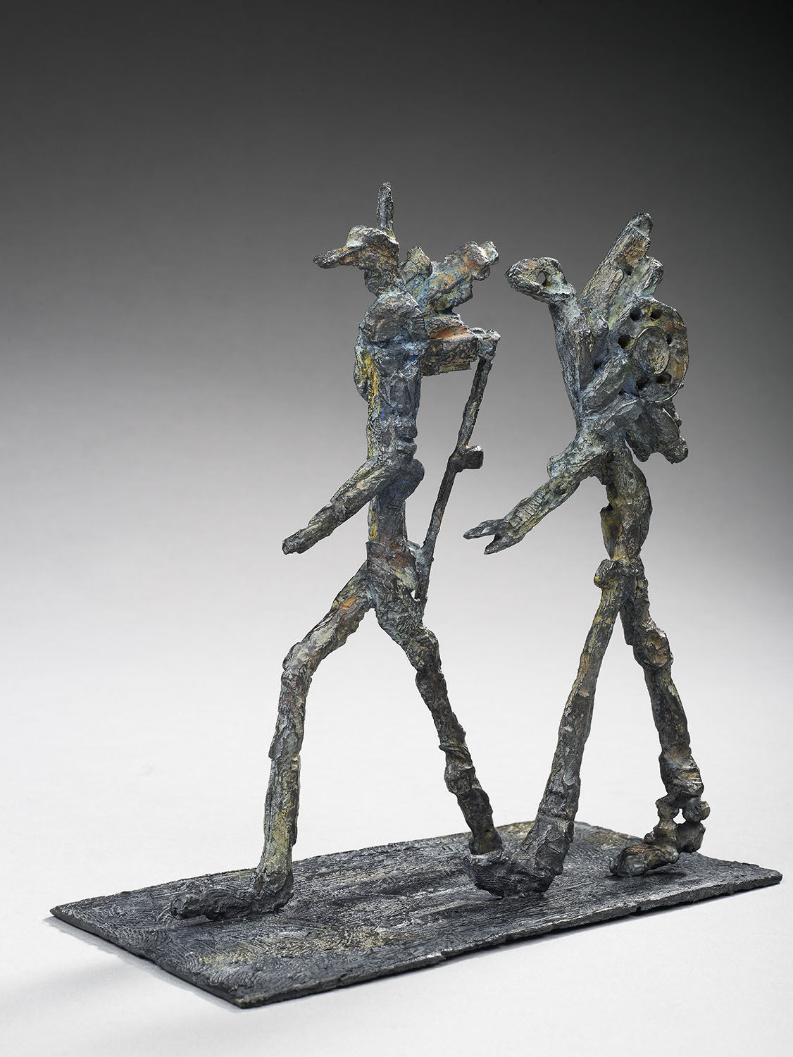 marcheur solitude poète bronze sculpture art humanité voyageur